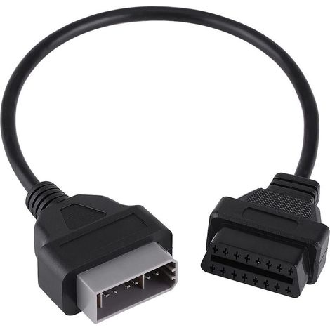 Câble adaptateur OBD2 14 broches à 16 broches Compatible Nissan Longueur 40 cm Plastique et métal (1/4)