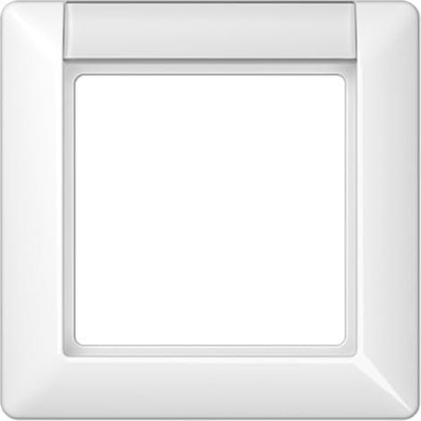 CADRE SIMPLE INSCRIPTION SILVERP. AS BLANC ALPIN (RÉFÉRENCE : JUNG SPAS581NAWW)