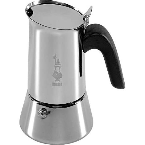 Bialetti New Venus cafetera moka inducción plateada 4 tazas