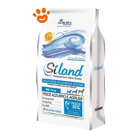 Siland Dog One Protein Adult Mini Pesce Azzurro e Agrumi  - Siland Dog One Protein Adult Mini Pesce Azzurro e Agrumi - Sacco Da 3 Kg