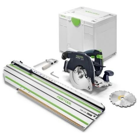 Festool HKC 55 KEB-Basic-FSK420 Sega circolare a cappa oscillante 18 V senza batterie con binario