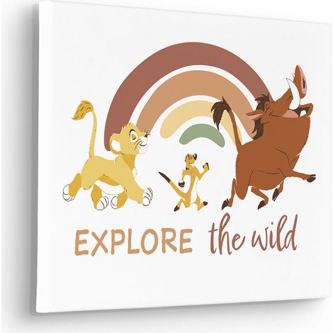Komar Canvasbild Disney The Lion King Explore the Wild - 40 x 30 cm - Bild auf Keilrahmen (1/3)