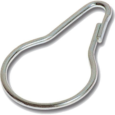 GANCI PER TENDA DOCCIA Ã mm. 30,5 medio - cf.100 pezzi
