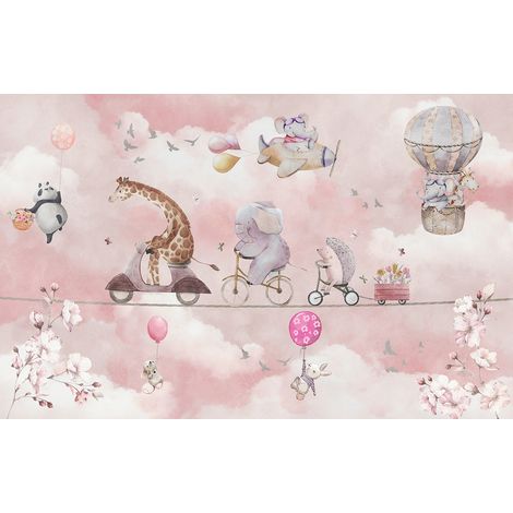 Papier peint panoramique Enfants - Animaux - 130 cm x 82 cm (1/2)