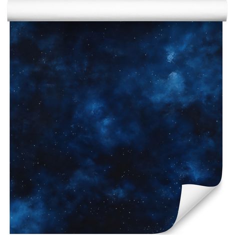Papier peint aquarelle galaxie bleu marine et noir 50x1000 cm (1/5)