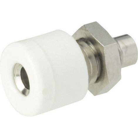 Douille banane Ø de la broche: 2.6 mm Schnepp 187 WEISS blanc 1 pc(s) D21706 (1/3)