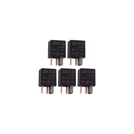 Stück 12 V 30 A 5-poliges Relais, SPDT-Mehrzweckrelais Hochleistungs-Standardrelais 5-polig 12 VDC, Auto-Relais - Crezuo