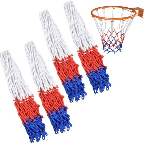 Multicoloured Heavy Duty Outdoor Basketball Net with 12 Loops, Basketball Net for Indoor and Outdoor Use, 3.5 mm (1/5)