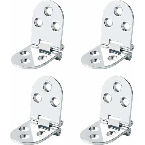 Klapptisch-Scharnier-Kippverbinder, Edelstahl, Möbelzubehör, 180-Grad-Klappung, 4 Stück, Silber