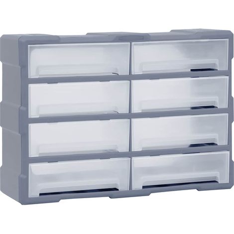 vidaXL Multi-drawer Organiser with 8 Big Drawers 52x16x37 cm (1/5)