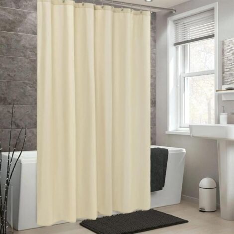 1 Rideau Douche, Tissu Polyester Imperméable, Anti Moisissure, Lavable Machine, Pour Salle De Bain (1/5)