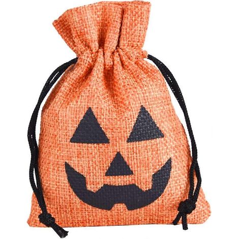 Lot de 5 sacs cadeaux en toile de jute à cordon - Petits sacs à bonbons (1/5)
