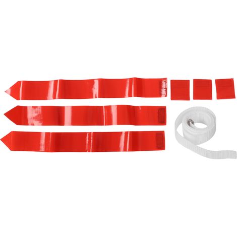Ceinture de football avec 3 drapeaux rouges pour entraînement, matchs et pratiques jeunes. (1/5)