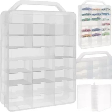 Filiyano-(Pow yeah ) Vitrine pour voitures miniatures - Rangement - 46 compartiments (1/3)