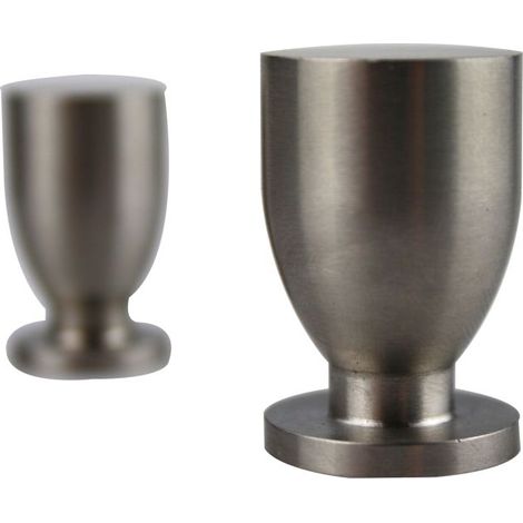 Möbelknopf Edelstahl matt gebürstet Kommodenknopf 30mm
