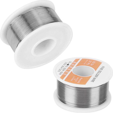 Fil d'étain contenant du flux, sans nettoyage, accessoires de soudage pour fer à souder, 1,0 mm pour applications électriques (1/5)