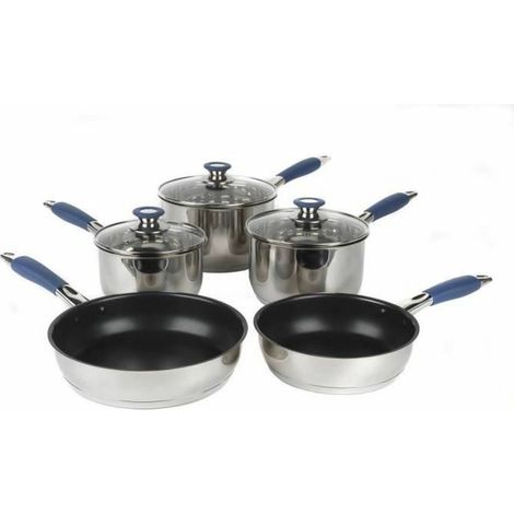 Juego de sartenes Russell Hobbs RH01179EU Opulence, 5 piezas, color azul. (1/3)