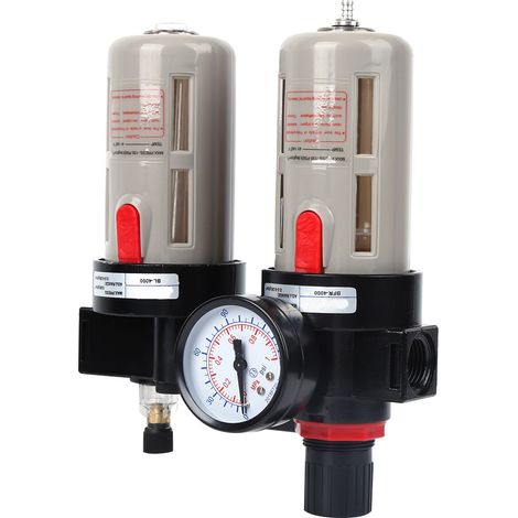 Séparateur huile-eau, filtre à air comprimé, traitement à la source avec manomètre BFC4000 (1/5)