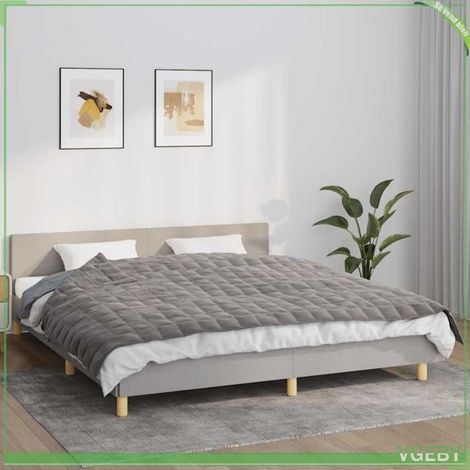 350777 Couverture lestée Gris 155x220 cm 11 kg Tissu (1/5)