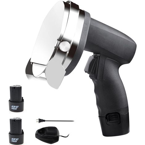 [JAMAIS UTILISÉ]Coupe-kebab électrique portatif en acier inoxydable 304, trancheuse à viande turque professionnelle au lithium, 0-8 mm (1/2)