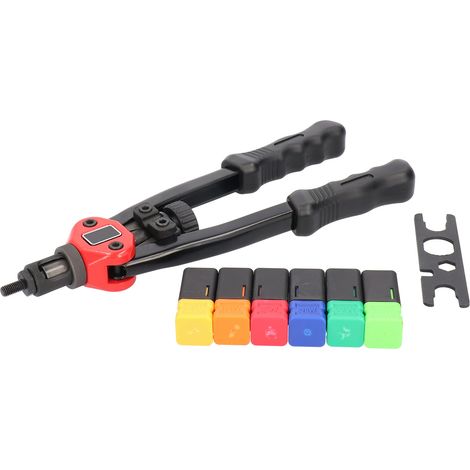 Kit Manuel de Riveteuse à Écrous Noyés avec Embouts M3 M4 M5 M6 M8 M10 Outils de Quincaillerie BT605 (1/5)