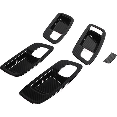 4 Türgriffabdeckungen in Carbonfaser-Optik für Dodge Chrysler 300 (2015–2021), Befestigungsblenden aus Carbonfaser, 4er-Set (1/5)