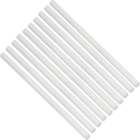 Mechas filtrantes de algodón con núcleo de 10 mm, distribución uniforme de poros, varillas filtrantes de algodón blanco para humidificador, 6/10 piezas (10 piezas) (1/5)
