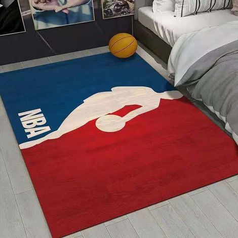 NBA-Team-Bodenmatte, Basketballplatz-Teppich, Wohnzimmer-Sofa, Schlafzimmer, Nachttisch, rutschfeste Matte