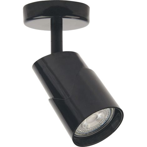Spot sur patère JUDY 01 GU10 noir orient. LED 5W CCT 500lm 25000H incl. ARIC 4471 (1/2)