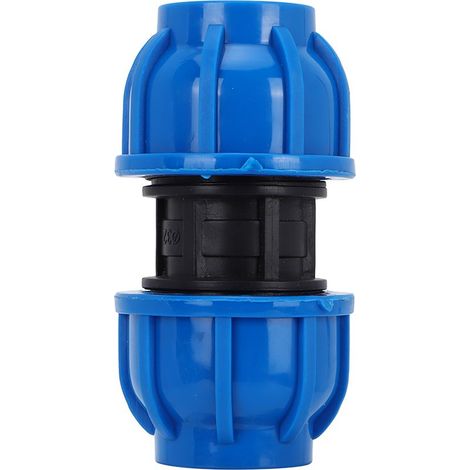 Lot de 4 adaptateurs de tuyau d'eau en plastique PE de 32 mm à 32 mm, connecteur droit, accessoires de montage (1/5)