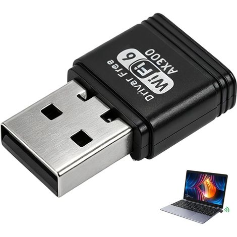 Clé USB WiFi 6 – Adaptateur USB sans Fil 2,4GHz avec Mode Soft AP, MU-MIMO, cryptage WPA2-PSK, Pilote intégré, Dongle réseau Compatible Windows 7/10/11 – Haut débit et sécurité avancée (1/5)