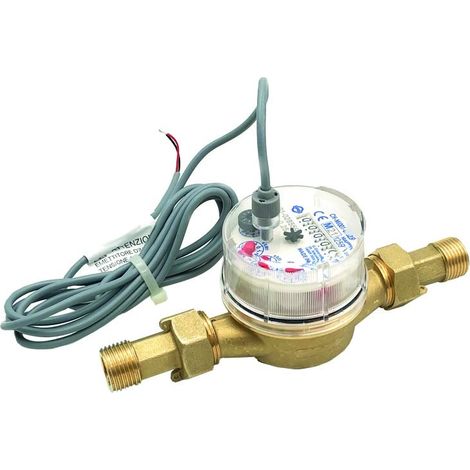 Contatore per acqua 3/4" con emissione d'impulsi 0.5 ltximp