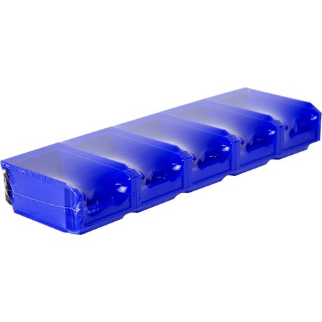 Lot de 5 Bacs European 1L Bleu avec Barre - 5015063