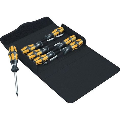Jeu de tournevis 900/7 Jeu 1 7 pièces à fente / PH / TORX poignée multi-composants lame ronde