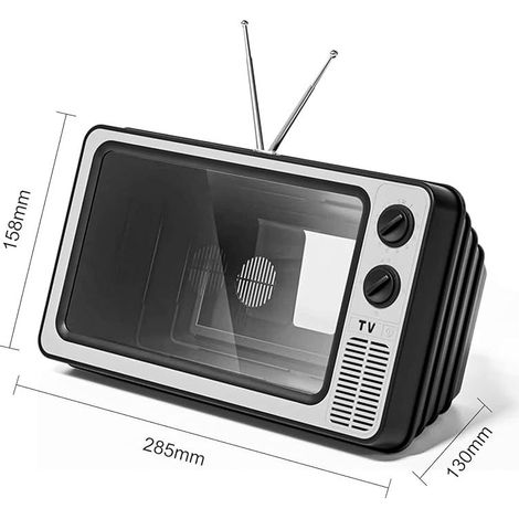 12-Zoll-Bildschirmvergrößerung, 3D-HD-Handybildschirmverstärker, faltbarer Handyständer, Bildschirmvergrößerer, Handyprojektor für alle Smartphones (Orange) (1/4)