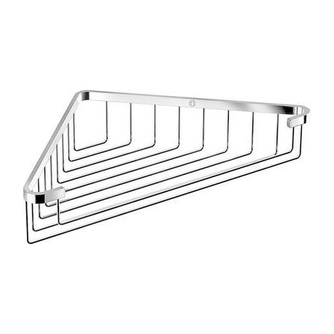 Jika Generic - Tablette d'angle en fil métallique, 250x250x60 mm, chrome H3853D30042301 (1/2)