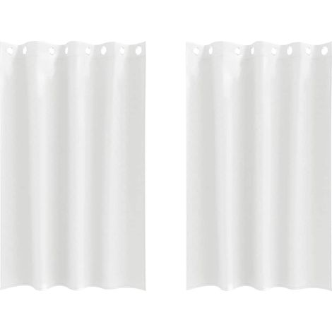 Maison Exclusive - Cortinas Opacas con Anillas 2 pcs Puro 175 x 1