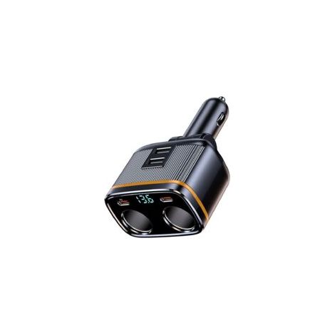 de voiture C27 r partiteur 1 2 double prise adaptateur de (1/4)