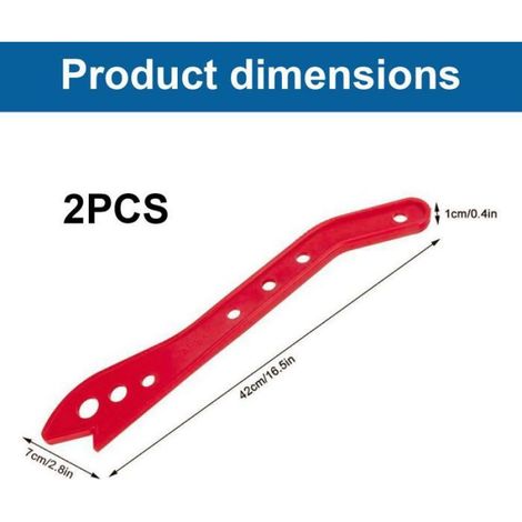 Baton Poussoir 42 cm pour Scie Circulaire – Sécurité Bois – 2 Pièces (1/5)