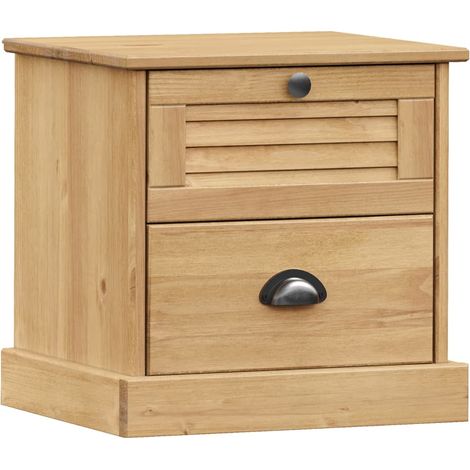 Bedside Cabinet VIGO 42x35x42 cm Solid Wood Pine vidaXL
