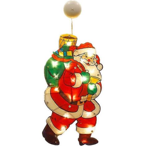 Guirlande lumineuse de Noël pour vitre, déco fenêtre avec ventouses, guirlande suspendue pour fête de Noël (1/5)