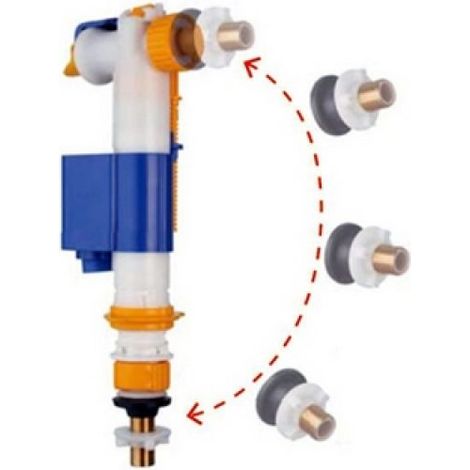 RUBINETTO GALLEGGIANTE MOD. IVC 100 PER CASSETTE IN CERAMICA 3/8