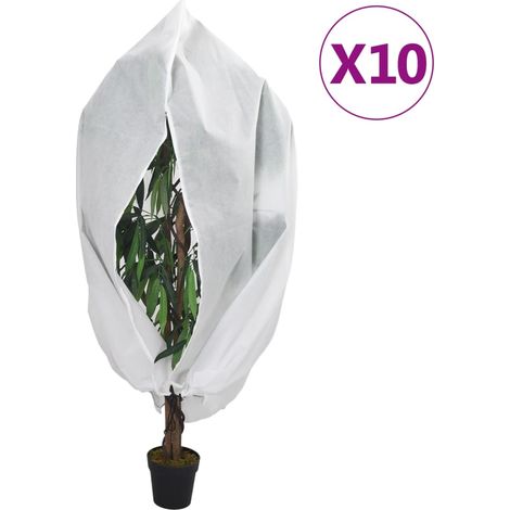Wintervlies mit Reißverschluss 10 Stk. 70 g/m² 1x1,55 m