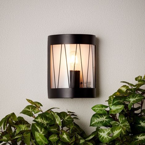 BRILLIANT lampe Reed applique murale d'extérieur noir mat 1x A60, E27, 40W, adapté aux lampes normales (non inclus) Échelle A ++ à E Classe de protection IP: 44 - étanche aux éclaboussures