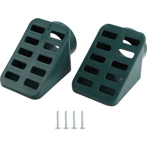 Grille de drainage, 2 pièces, émetteur de drainage de patio incliné de 4 pouces pour pompe de puisard, drains français verts, 2 pièces (1/5)