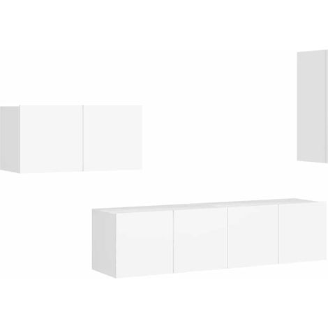 Maison Exclusive - Set de muebles de salón TV 4 piezas madera de (1/5)
