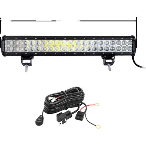 LED-Arbeitsscheinwerfer, vielseitige Beleuchtung, robuste Konstruktion, 50 cm (20 Zoll), 126 W, mit Kabel (1/2)