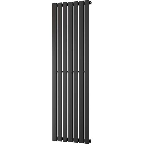 Typhoon - Black Vertical Radiator H1600mm x W476mm Single Panel (1/3)
