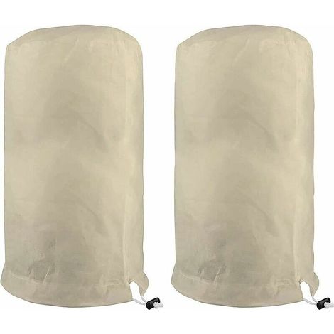 Voile D'hivernage Plante, Voile Hivernage Olivier, Voile Dhivernage Arbre, Housse De Protection Tomate Citronnier, Housse Hivernage pour Plantes Sac Vegetaux Jardin Tissu Non Tissé (120180cm, Beige) (1/5)