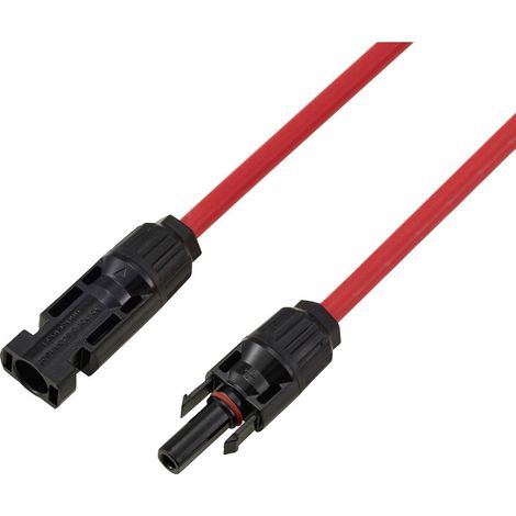 TRU COMPONENTS TC-13805744 Rallonge de câble solaire 6.0 mm² 30 A Longueur de câble 2 m